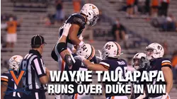 UVA RB Wayne Taulapapa Runs Over Duke In Win