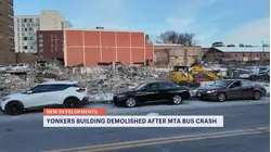 Demolished building cleared after Yonkers bus crash