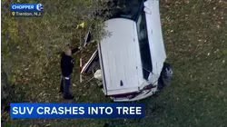 Man, 76, killed after SUV crashes into tree in Trenton, New Jersey