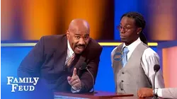 Steve Harvey threatens to destroy the set if THIS is up there! | Family Feud
