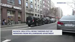 Residents say bleach still being thrown from window on Kent Avenue