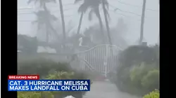 Hurricane Melissa makes landfall in Cuba