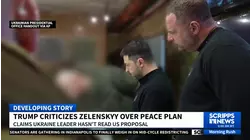 Trump claims Zelenskyy hasn't read US-backed peace plan