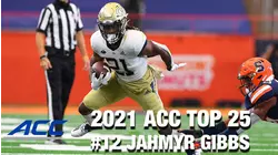#12 Georgia Tech RB Jahmyr Gibbs | 2021 ACC Top 25 Returning Players