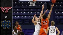 Virginia Tech vs. Notre Dame Men's Basketball Highlights (2020-21)