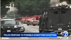 LAPD surrounds downtown apartment building after reported shooting