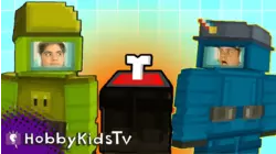 HobbyFamily Plays Among Us In Minecraft!