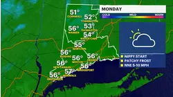 Frosty mornings ahead in Connecticut before potential storm system