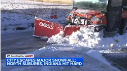 Chicago escapes major snowfall; north suburbs, IN hit hard