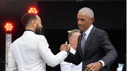 Former presidents and celebrity guests dedicate the Obama Presidential Center