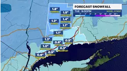 STORM WATCH: 1-2 inches of wet snowfall possible for Tuesday