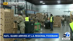 National Guard troops, deployed by Newsom, arrive at LA Regional Food Bank amid government shutdown