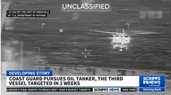 Coast Guard pursues oil tanker, the third vessel targeted in 2 weeks