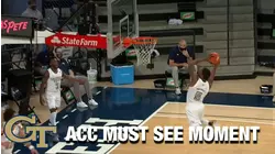 Georgia Tech's Jose Alvarado Throws It Off The Backboard For Moses Wright | ACC Must See Moment