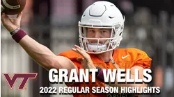 Grant Wells 2022 Regular Season Highlights | Virginia Tech QB