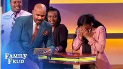 LOL! In heaven, I want THIS all to myself! | Family Feud