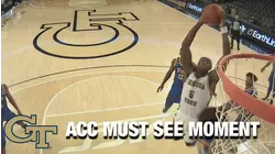 Georgia Tech's Moses Wright With A Thunderous Dunk | ACC Must See Moment