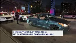 2 police officers struck by car in Concourse Village
