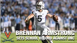 UVA QB Brennan Armstrong Sets School Record In Huge Performance