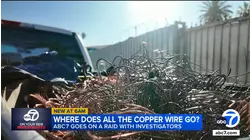 Where does all the stolen copper wire go? ABC7 goes on raid with investigators