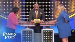 Guys, wait till after the DIVORCE before telling her THIS... | Family Feud