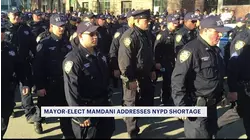 Mayor-elect addresses dire NYPD officer shortage