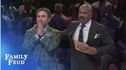 Steve gets AMPED!!! | Family Feud