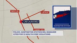 Police: Huntington Station deli hit with a dozen health code violations