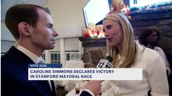 Stamford Mayor Caroline Simmons declares victory