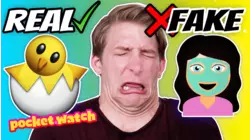 Real Vs. Fake Emoji Challenge!