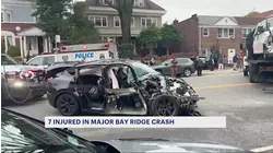 7 people injured in major Bay Ridge car crash