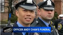 Funeral services being held today for Philadelphia officer Andy Chan
