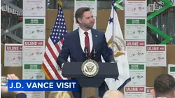 Vice President JD Vance speaks about economy during visit to Lehigh Valley
