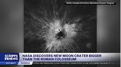 NASA spacecraft discovers a huge new crater on the moon