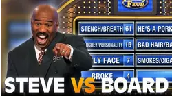 Steve Harvey MOCKED by the board!!! | Family Feud