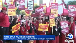 More than 1,400 nurses go on strike at 2 USC hospitals in Boyle Heights