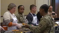 Fort Bragg hosts annual Thanksgiving feast for single soldiers
