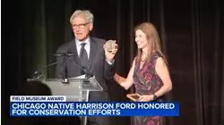 Harrison Ford honored by Field Museum for conservation efforts