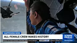 All-female crew makes history in Blue Origin spaceflight
