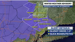 STORM WATCH: Winter storm to bring up to 3 inches of slushy snow to parts of Hudson Valley