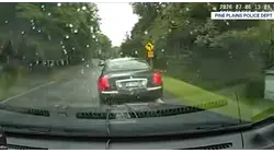 Dashcam captures Dutchess County police cruiser rear-ending stopped vehicle
