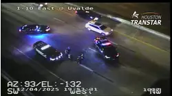 Pothole on the East Freeway causes traffic mess and flattens tires of at least 10 cars, HPD says