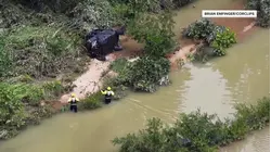 Rescuers Evacuate Children After Floods Sweep Missouri Camp