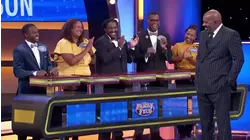 Caught adjusting what in the elevator?? | Family Feud
