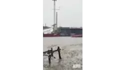 Flooding in Kingston, Jamaica, from Hurricane Melissa