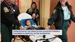 Queens baby discharged from hospital for the first time since birth after 18 months