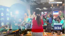 Fans erupt in cheers as US Olympic women's hockey team wins gold medal