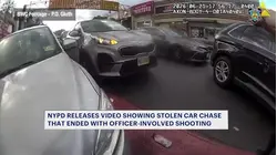 Caught on camera: Bodycam video shows moments before NYPD officer opens fire towards stolen vehicle