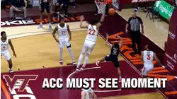 Virginia Tech's Keve Aluma With The Rejection  | ACC Must See Moment