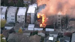 Chicago firefighters battle NW Side blaze